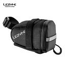 LEZYNE レザイン 自転車 アクセサリー バッグ S CADDY サドルバッグ フレームバッグ シームレスジップ 小型 撥水性 重量60g 容量0.35リットル ブラック