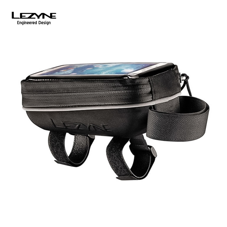 【SS期間中エントリーで店内全品P10倍】LEZYNE レザイン 自転車 アクセサリー バッグ SMART ENERGY CADDY トップチューブ固定 クラムシェル型 スマートフォンケース タッチスクリーン操作可能 …