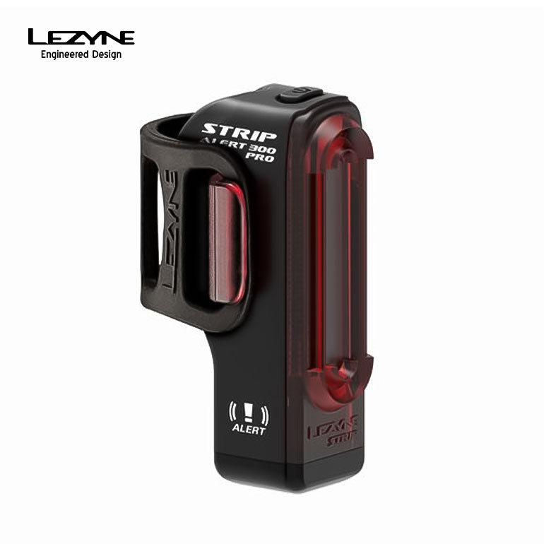 【SS期間中エントリーで店内全品P10倍】LEZYNE レザイン 自転車 アクセサリー ライト STRIP PRO ALERT DRIVE REAR 加速度センサー オートブレーキライト機能 300ルーメン デイフラッシュモード ストラップ式 エアロシートポスト対応 防水 IPX7 USBコード付属