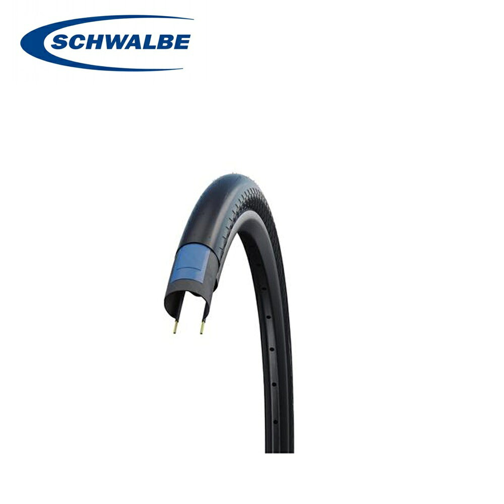 SCHWALBE Kojak SW-11600046.02 Puncture-Resistant Belt Race Guard Slick Tire, Black