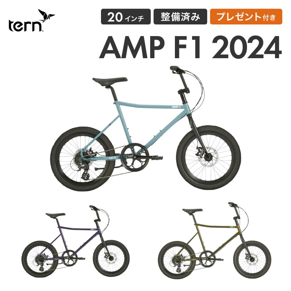 【セール】Tern ターン 自転車 ミニベロ AMP F1 アンプ F1 2024年モデル 20インチ 406ホイール 8段変速 クロモリフレーム 小径車 軽量 ロジバイク シティサイクル 店頭受取対応商品 整備点検済 プレゼント付き 防犯登録可 メンテナンス用スタンド付属 大型車体配送