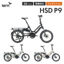 【店頭受取のみ】Tern ターン 折りたたみ自転車 HSD P9 エイチエスディー 継続モデル 20インチ 9段変速 オーソライズドディーラー ラック フェンダ...