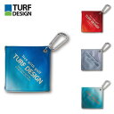 【セール】TURF DESIGN ターフデザイン メンズ ゴルフ タオル ボールクリーナー TDBC-BD70 24FW 秋冬 ポケットサイズ PVCコーティン...