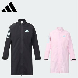 【P5倍】【セール】adidas アディダス レディース ゴルフウェア レインウェア RAIN. RDY レインワンピース BXE40 23FW 秋冬レギュラーフィット フルジップ モックネック