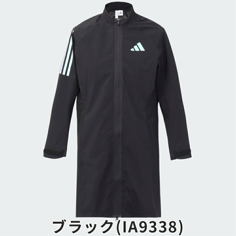 【P3倍】【セール】adidas アディダス レディース ゴルフウェア レインウェア RAIN. RDY レインワンピース BXE40 23FW 秋冬レギュラーフィット フルジップ モックネック