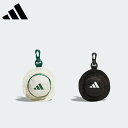【30%OFF】adidas アディダス メンズ ゴルフ ボールポーチ モノグラム ハット型ボールケース JTY29 24FW 秋冬 ジップクロージャー クリッ...