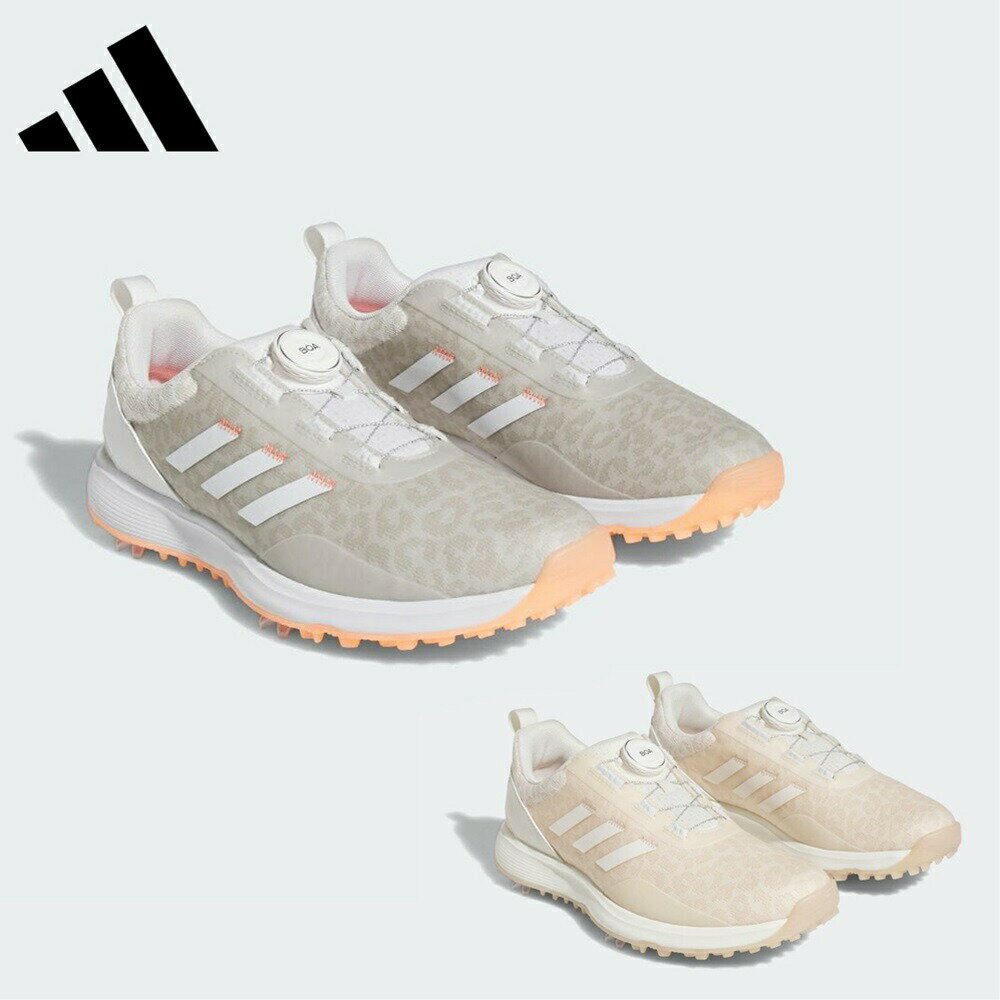 adidas アディダス レディース ゴルフ シューズ ウィメンズ S2G ボア 23 LIJ47 23FW 秋冬 レギュラーフィット 微調整可能 エンジニアドニットアッパー テキスタイルライニング 防水デザイン