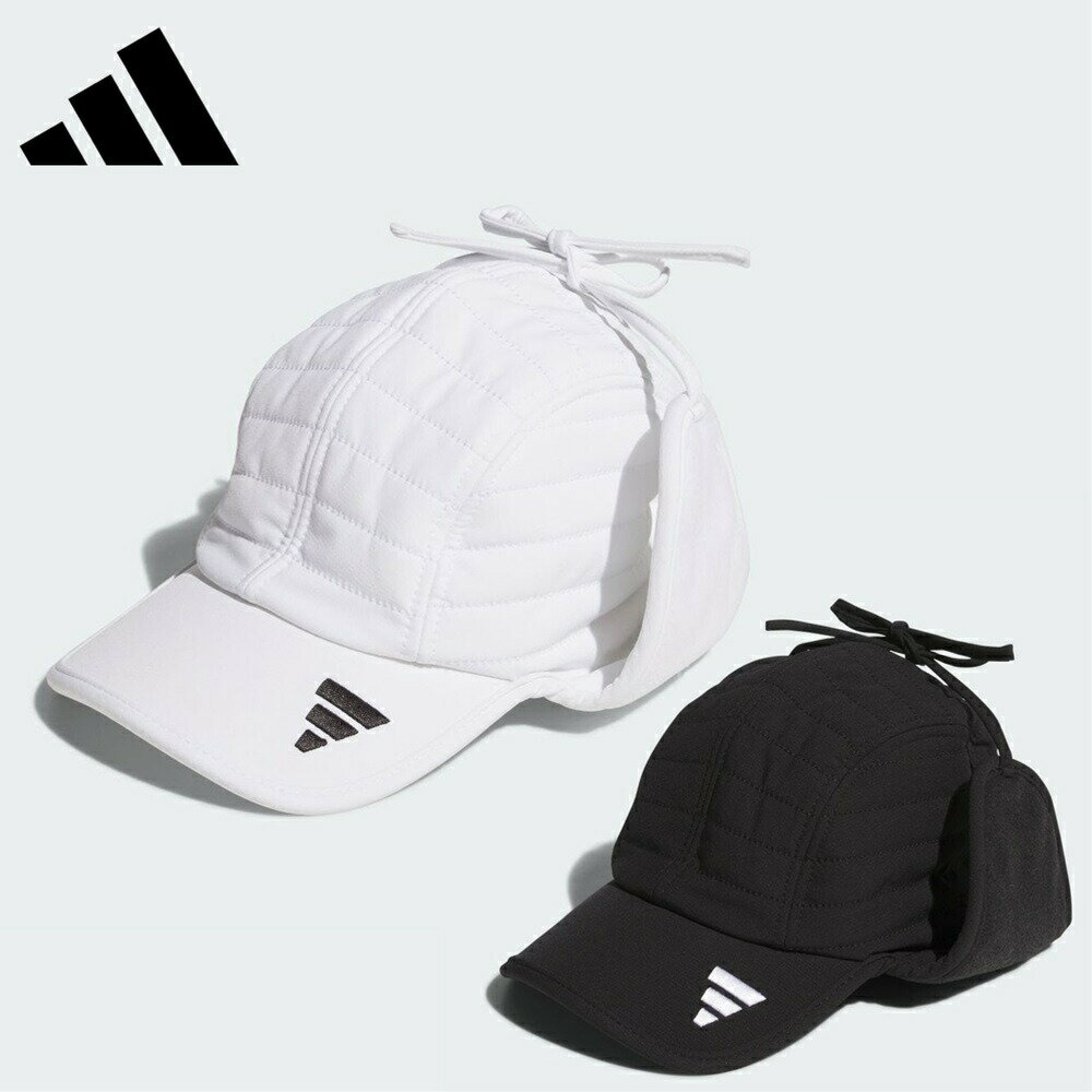 アディダス 【セール】adidas アディダス レディース ゴルフ 帽子 キャップ COLD. RDY 中わた入り ウォームキャップ MMS77 23FW 秋冬 保温性 つばカーブ イヤーフラップ付き キルティング 耐久性 撥水コーティング