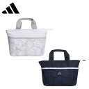 【セール 20%OFF】 adidas アディダス ユニセックス ゴルフ ラウンドバッグ カートバッグ 保冷ポケット付き ゴルフボールグラフィック ラウンドトート KS857 25SS 春夏 ジップクロージャー フロントスリップインポケット 持ち手