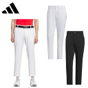 【セール 25%OFF】 adidas アディダス メンズ ゴルフウェア パンツ EX-Stretch active スリーストライプス アンクルパンツ KVH17 25SS 春夏 レギュラーフィット ベルト通し付き AEROREADY 背面伸縮性ウエスト ボール ティー用ポケット アンクル丈