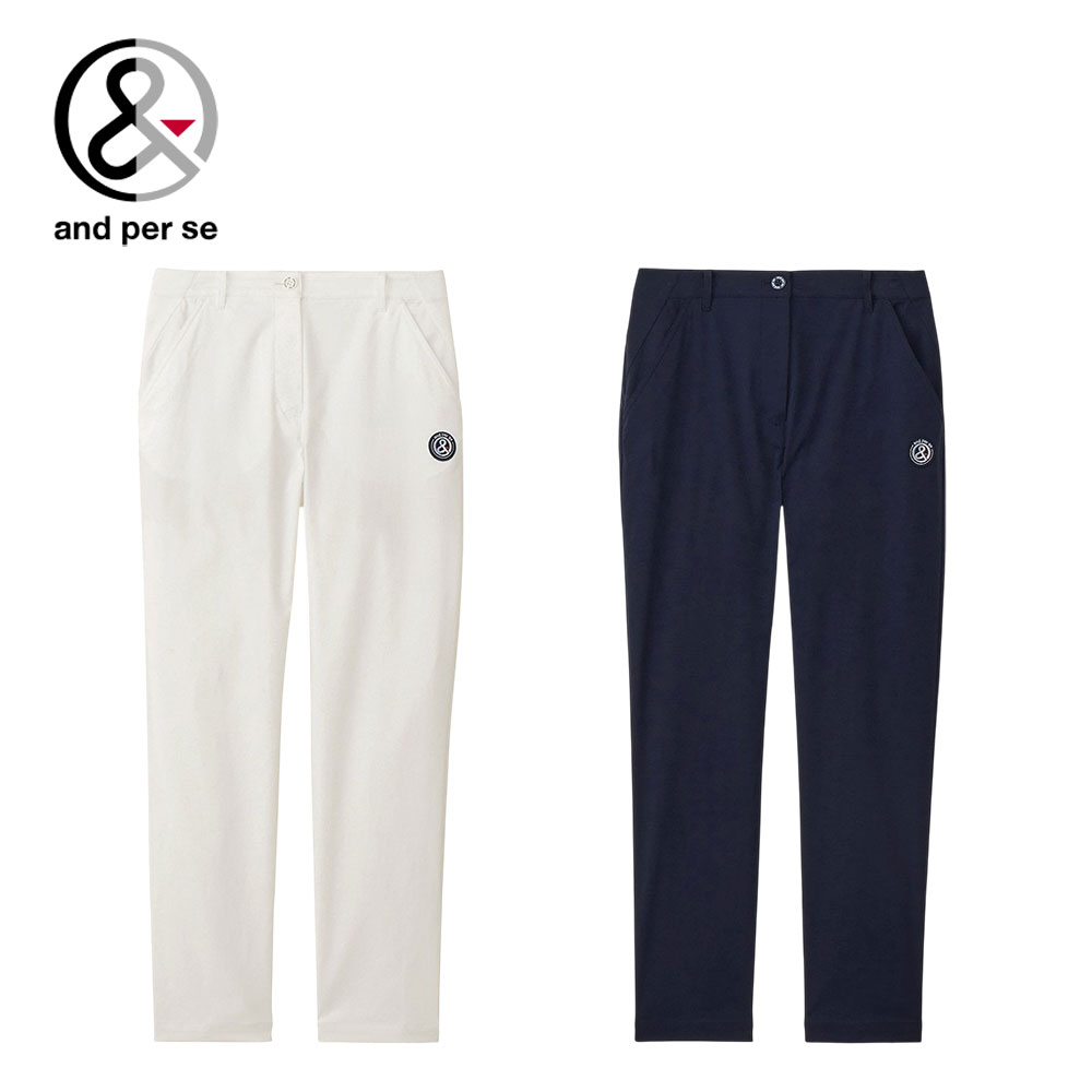 【セール 20%OFF】 and per se アンパスィ レディース ゴルフウェア パンツ オールラウンダーパンツ AFS5015E1 25SS 春夏 アンパシー ストレッチ はっ水 UVカット UPF50+ 静電気軽減 防汚 シワ防止 すっきりシルエット 普段着 着まわし 伸縮性