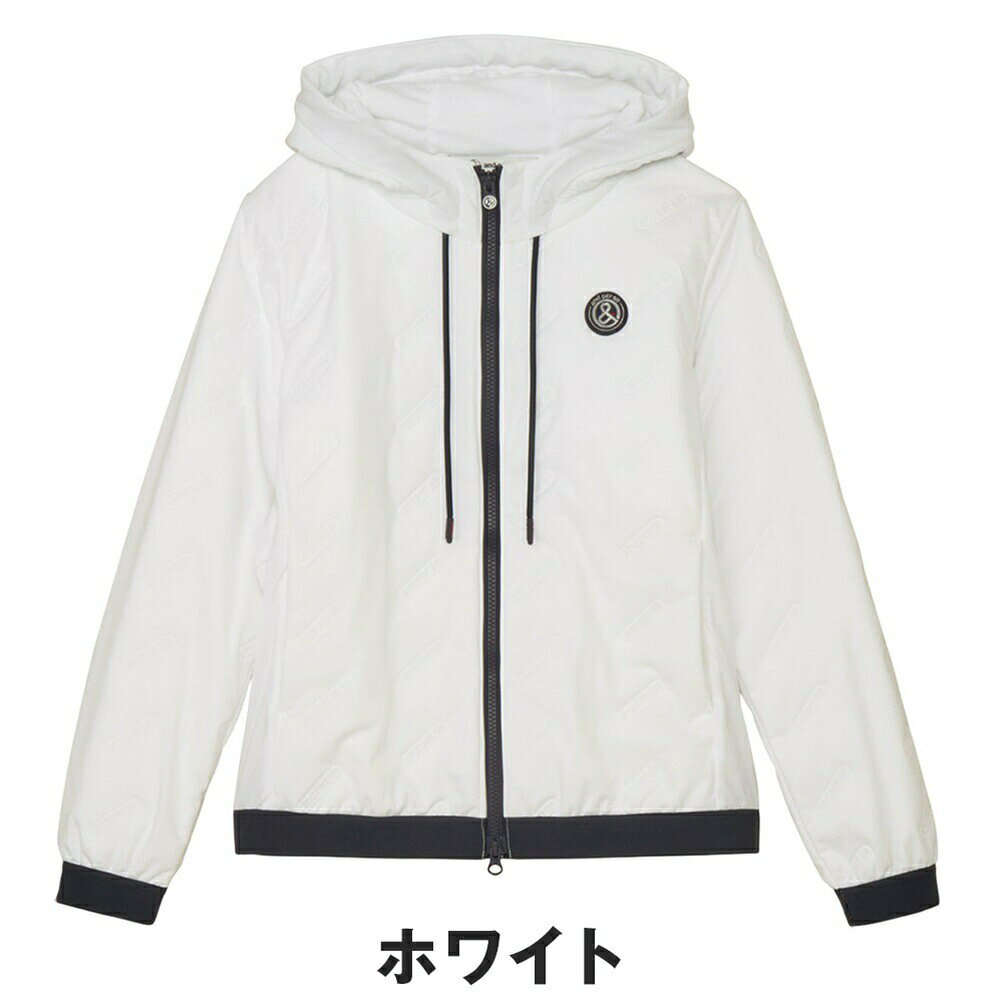 【セール 10%OFF】and per se アンパスィ レディース ゴルフウェア ブルゾン エアジャスター中わたフーディーブルゾン AFF1115G3 25FW 秋冬 マルチストレッチ はっ水 保温 軽量 伸縮性 断熱性 ブランドロゴ型押し 汎用性 マルチストレッチジャージ ポリエステル