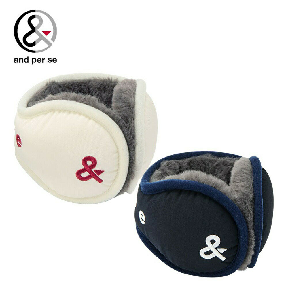 and per se アンパスィ メンズ ゴルフ 耳当て イヤーウォーマー AMF7605 25FW 秋冬 バックアーム式 保..