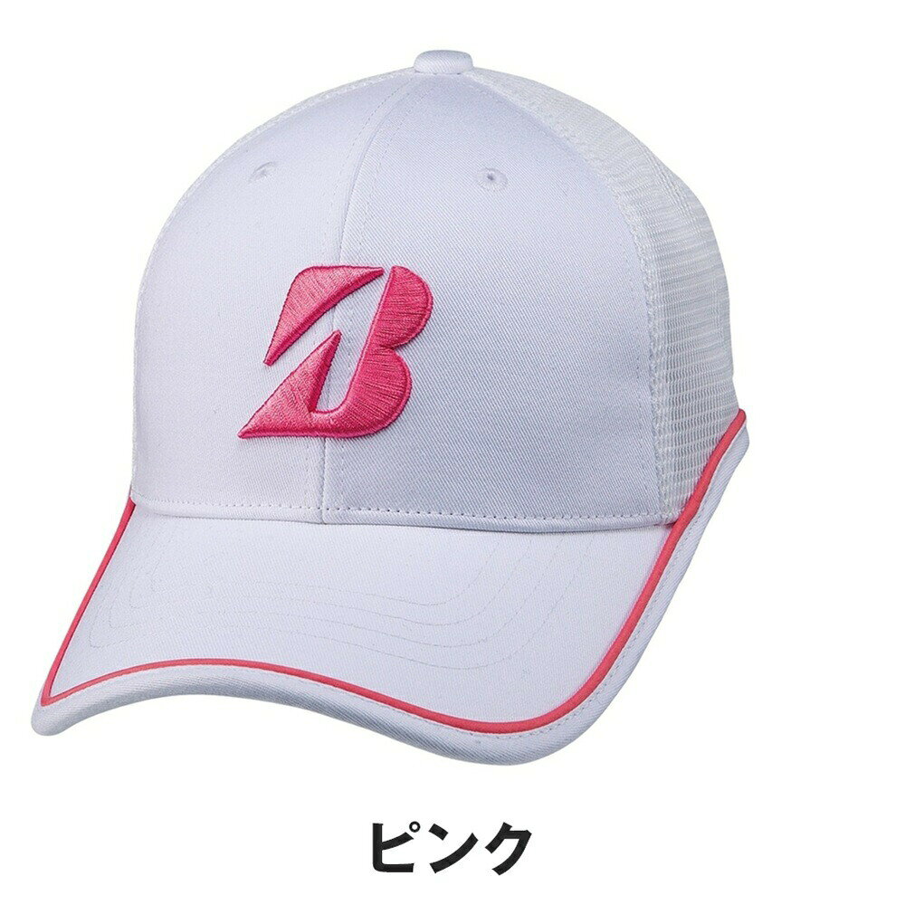 BRIDGESTONE ブリヂストン レディース ゴルフ 帽子 バイザー レディスプロモデルハーフメッシュキャップ CPG353 26SS 面ファスナー サイズ調整 快適性 フリーサイズ 汎用性 季節感 綿 ポリエステル