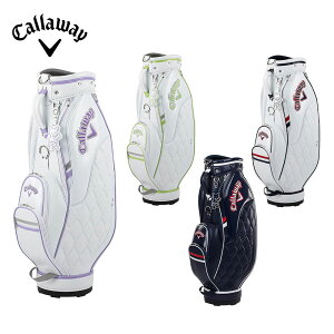 【土日もあす楽】30%OFF セール Callaway キャロウェイ ゴルフ ウィメンズ レディース キャディバッグ 8.5型 46インチ対応 3.1kg 5分割 口枠 合成皮革 ネームタグ付き カートタイプ かわいい 女性 おすすめ 22SS 2022年モデル ピーユースポーツ 5122485 5122480 送料無料