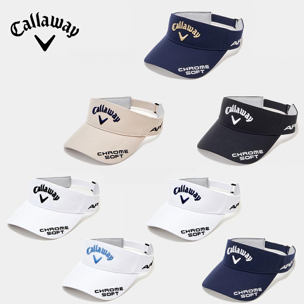 【セール】Callaway キャロウェイ メンズ ゴルフ 帽子 バイザー TOUR TW VISOR 23 JM C23990109 23SS 春夏 吸汗速乾 軽量 フィット感 ECO対応モデル ホワイト ホワイトネイビー ホワイトブルー…