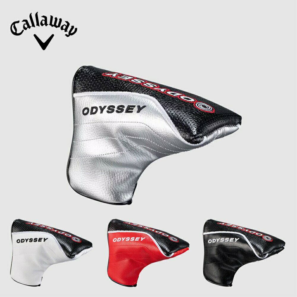 Callaway キャロウェイ ユニセックス ゴルフ ヘッドカバー オデッセイ オーセンティック パターカバー 23 JM 5523024 23SS 春夏 合成皮革 ホワイト シルバー レッド ブラック