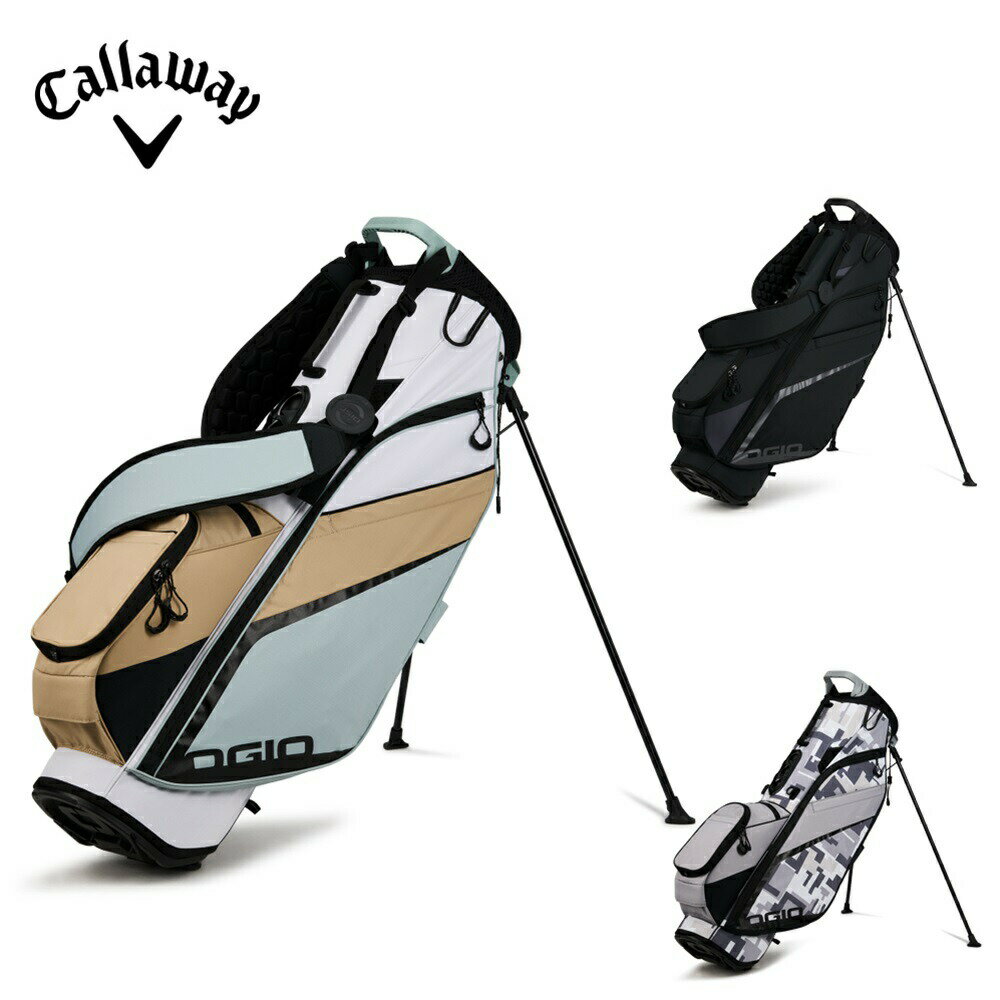 【セール】Callaway キャロウェイ メンズ ゴルフ キャディバッグ OGIO FUSE STAND 23 5123027OG 23FW 秋冬 4分割口枠 スナップポケット 6ポケット 保冷 保温仕様 ボールホルダー ショルダーストラップ カバー付き ポリエステル