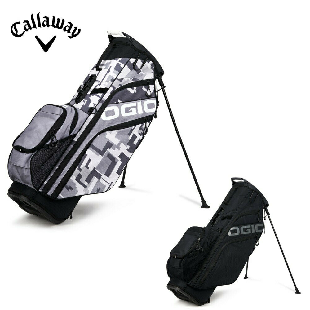 楽天ベストスポーツCallaway キャロウェイ メンズ ゴルフ キャディバッグ OGIO WOODE HYBRID 23 5123015OG 23FW 秋冬 8分割口枠 スナップポケット 9ポケット ボールホルダー グローブホルダー ショルダーストラップ オリジナルネームタグ付き