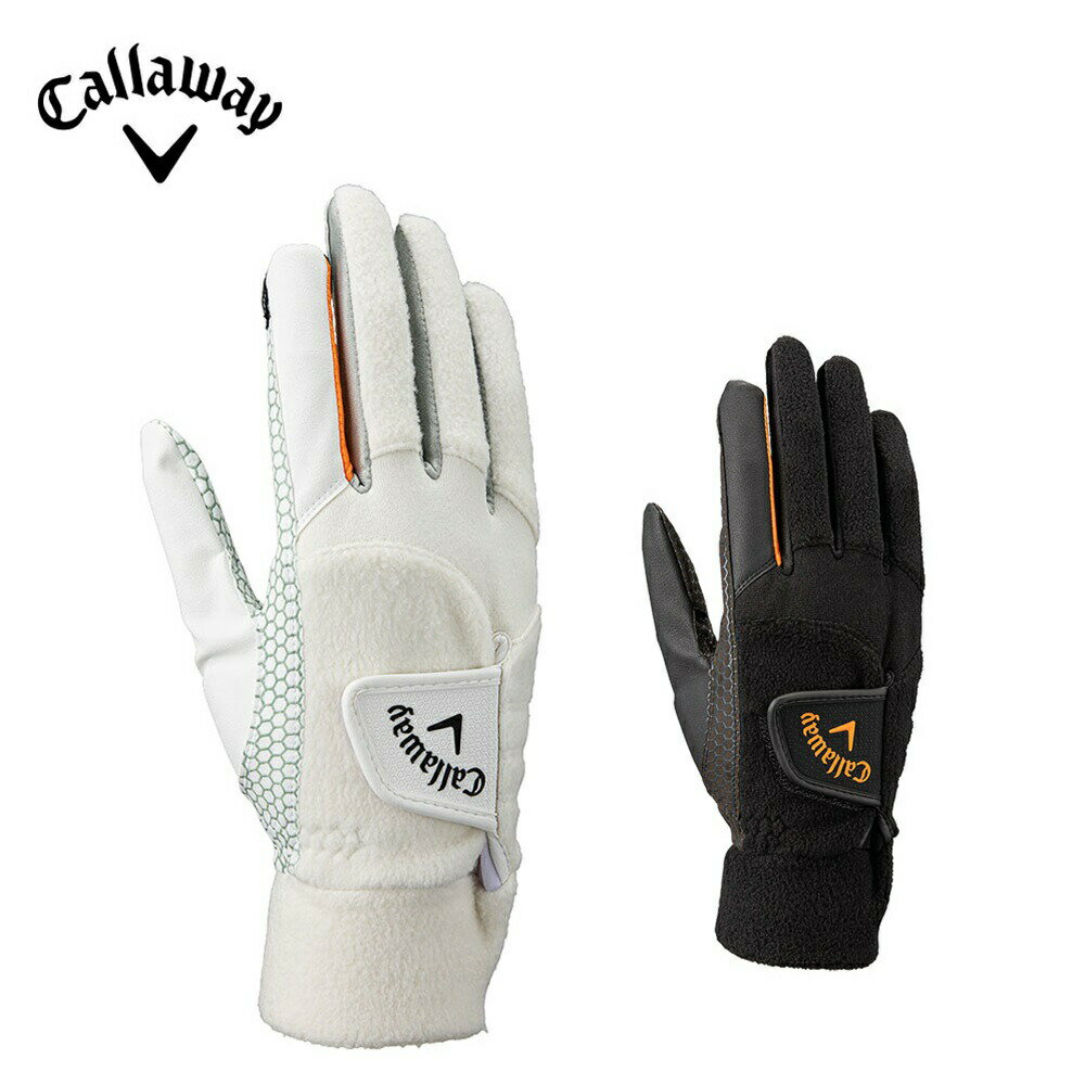 【セール】Callaway キャロウェイ メンズ ゴルフ グローブ ハイパー ヒート グローブ 両手用 5323586 23FW 秋冬 保温性 蓄熱効果素材 フリース素材 グリップ力 スマートフォン対応 ポリエステル ポリウレタン 人工皮革 シリコーン 1