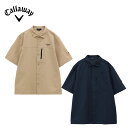 【セール 20%OFF】 Callaway キャロウェイ メンズ ゴルフウェア シャツ 8WAYストレッチDotAirシャツ C25134114 25SS 春夏 高通気性 軽量感 シワ感 汎用性 お洒落デザイン ポリエステル 合成皮革 ベージュ ネイビー