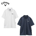 【セール 20%OFF】 Callaway キャロウェイ メンズ ゴルフウェア シャツ かざあなメッシュボタニカルプリントシャツ C25134119 25SS 春夏 吸汗速乾性 eco Quality 小柄プリント トラッド感 快適性 ポリエステル グレー ネイビー