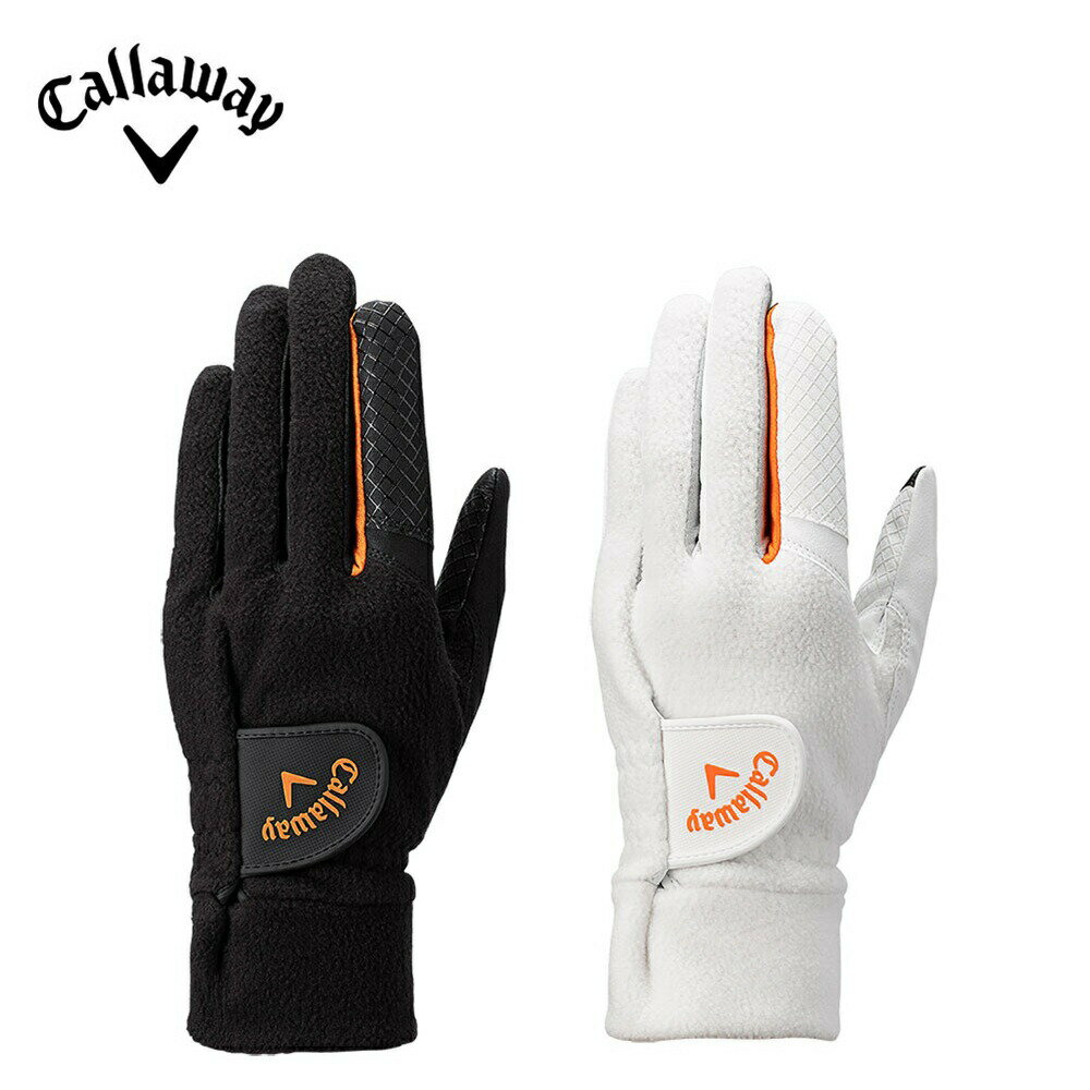 【セール 10%OFF】Callaway キャロウェイ メンズ ゴルフ グローブ ハイパー ヒート FW 25 JM 両手用 5325287 25FW 秋冬蓄熱効果 防風 防寒 防水 3層構造設計 グリップ力 タッチパネル対応生地 快適性 ポリエステル 合成皮革 シリコーン ブラック ホワイト