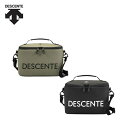 【P15倍】DESCENTE GOLF デサントゴルフ メンズ ゴルフ ポーチ アクセサリーホルダー ペットボトル4本収納 DQBWJX73 23FW 秋冬 保冷機能裏地 ショルダー付き 止水ファスナー 合成皮革 カーキ ブラック