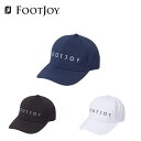 【セール】FOOTJOY フットジョイ メンズ ゴルフ 帽子 キャップ 中綿キャップ FH23APC 23FW 秋冬 防寒性 斜めステッチ FOOTJOYロゴ ...