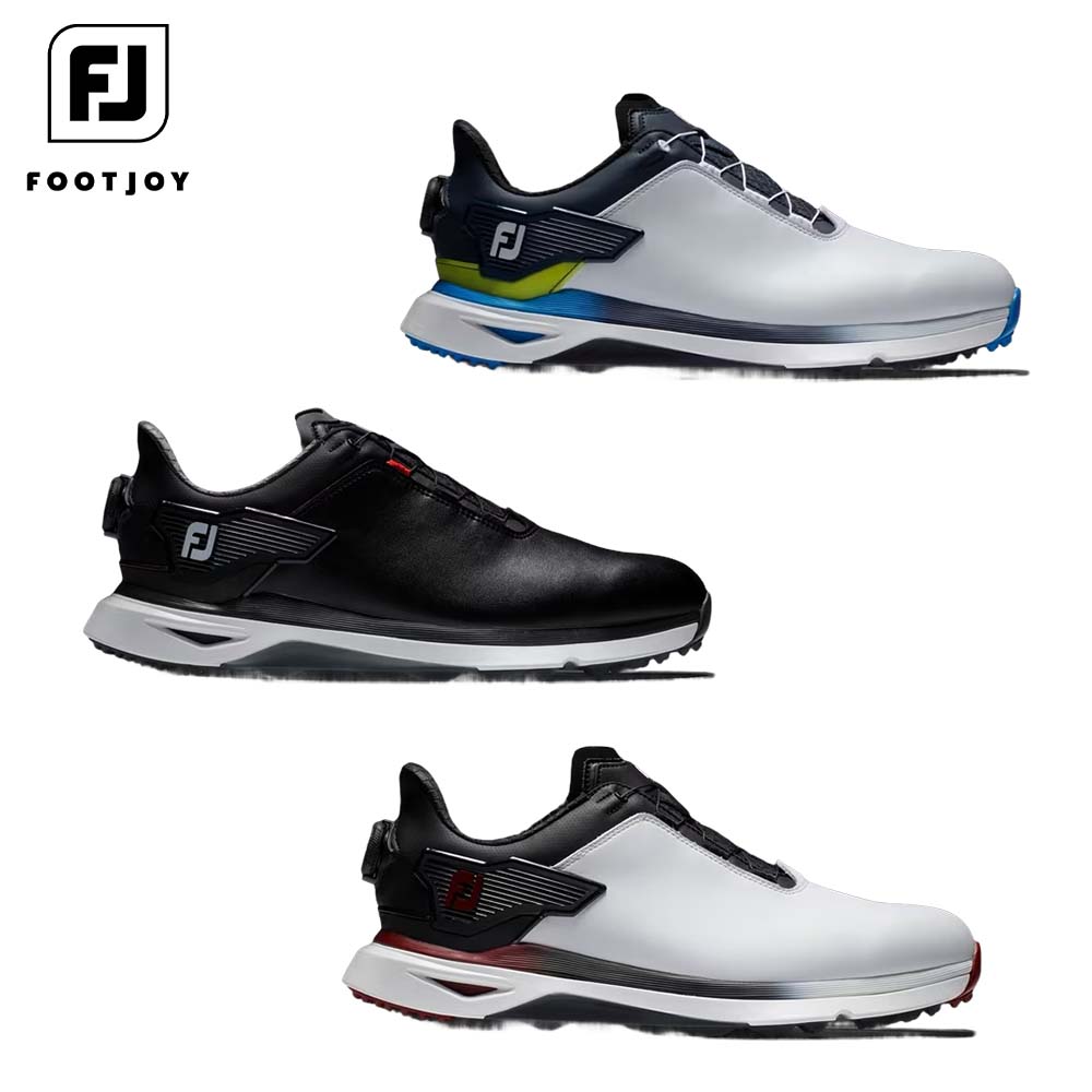 FOOTJOY フットジョイ メンズ ゴルフウェア シューズ MEN 039 S FJ プロエスエルエックス BOA 56909 24SS グリップ力 ラジアルディスクトラクション 高密度 高密度 高弾力 安定性 快適性 防水人工皮革 ホワイトブラックレッド ホワイトネイビーライム