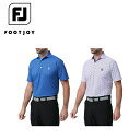 【セール】FOOTJOY フットジョイ メンズ ゴルフウェア シャツ ゴルフコースプリント半袖シャツ 81756 24SS 速乾 UVカット ストレッチ 抗菌 ポリエステル ポリウレタン ディープブルー ホワイト(4)