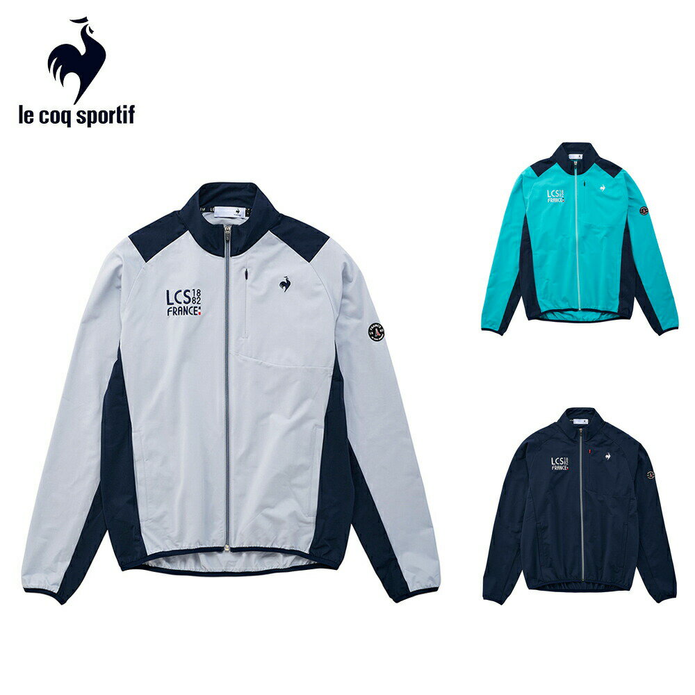 【セール】le coq sportif ルコックスポルティフ メンズ ゴルフウェア ブルゾン ストレッチフォーサー はっ水ニットブルゾン QGMXJK01 24SS 春夏 ストレッチ 防風 スポーティ ポリエステル 合…