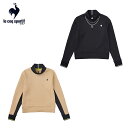 ルコックゴルフ 【P5倍】【10％OFF】Le coq sportif ルコック レディース ゴルフウェア シャツ フロントデザインカットソー RIJOUME リジューム QGWWJL11 23FW 秋冬 吸汗 ストレッチ DESCENTE ECO 再生材料使用型