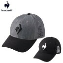 【セール】le coq sportif ルコックスポルティフ メンズ ゴルフ 帽子 キャップ シーズンモチーフキャップ LG4FCP08M 24FW 秋冬 部分...