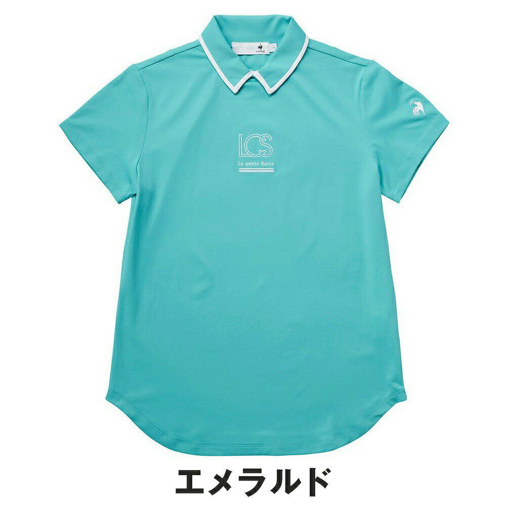 【セール 30%OFF】 le coq sportif ルコックスポルティフ レディース ゴルフウェア シャツ 襟付き半袖シャツ LG5SHS00L 25SS 春夏 ストレッチ 吸汗速乾 UVカット UPF50+ クーリング 裾出し シャツイン シャツアウト スポーティー