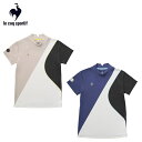 40%OFF セール le coq sportif ルコック レディース ゴルフウェア シャツ RIJOUME トリコロールブロッキング モックネック SUNSCREEN QGWXJA22 24SS 春夏 吸汗速乾 ストレッチ UPF50 レギュラーフィット 洗濯機可