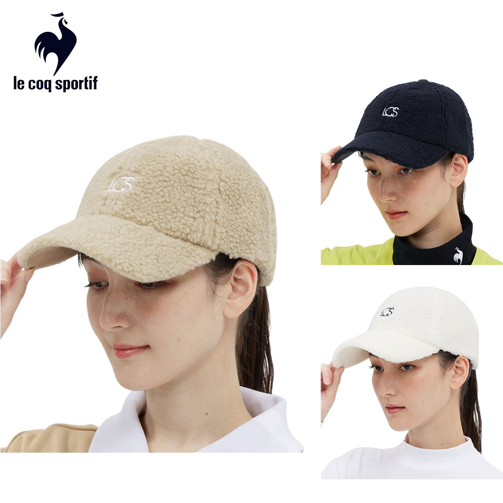 【セール 10%OFF】 le coq sportif ルコックスポルティフ レディース ゴルフ 帽子 キャップ ボアキャッ..
