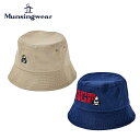 マンシングウェア 【P3倍】【セール】Munsingwear マンシングウェア ユニセックス ゴルフ 帽子 ハット ENVOY 3Colors Penguin logo ストーンウォッシュ バケットハット MEAWJC71 23FW 秋冬 サイズ調整可能 綿 ベージュ ネイビー