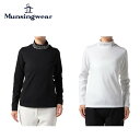 マンシングウェア 【40％OFF セール】Munsingwear マンシングウェア レディース ゴルフウェア シャツ ENVOY エンボイ 吸汗ストレッチ保温タックリバーシブル衿ロゴモックネックシャツ MEWUJB08 22FW 秋冬 UV CUT