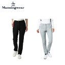 マンシングウェア 【40％OFF セール】Munsingwear マンシングウェア レディース ゴルフウェア パンツ 先染めストレッチお腹シェイプパンツ MGWUJD04 22FW 秋冬 スッキリシルエット 汎用性 レーヨン ブラック グレー