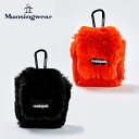 【セール】Munsingwear マンシングウェア メンズ ゴルフ ボールポーチ ENVOY ファー素材アクセサリーホルダー MQCWJX76 23FW 秋冬 ...