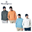 【セール】Munsingwear マンシングウェア メンズ ゴルフウェア トレーナー 吸湿発熱スタンドカラーハーフジップミドラー MGMWJL50XG 23FW 秋冬 親子インレイ素材 ペンギン刺繍