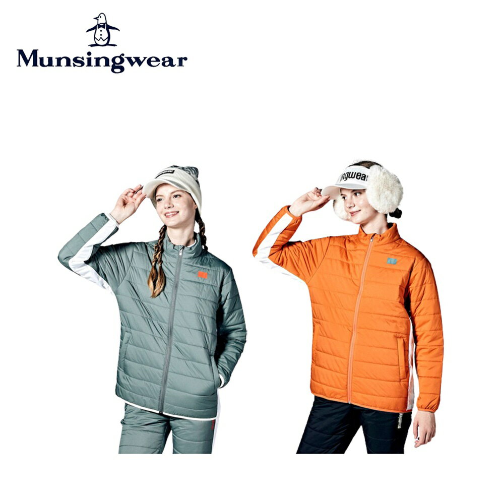 マンシングウェア 【P3倍】【10%OFF】Munsingwear マンシングウェア レディース ゴルフウェア ブルゾン ENVOY HEATNAVI中わたブルゾン MEWWJK04 23FW 秋冬 はっ水 蓄熱保温 軽量 ヒートナビ モーション3D ナイロン カーキ オレンジ