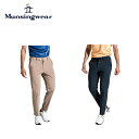 マンシングウェア 【セール】Munsingwear マンシングウェア メンズ ゴルフウェア パンツ ストレッチT Cウェザーパンツ MGMXJD10 24SS 春夏 ストレッチ 接触冷感 SUNSCREEN 遮熱 クーリング効果 インゴム仕様 ポリエステル 綿 ポリウレタン ブラウン ネイビー