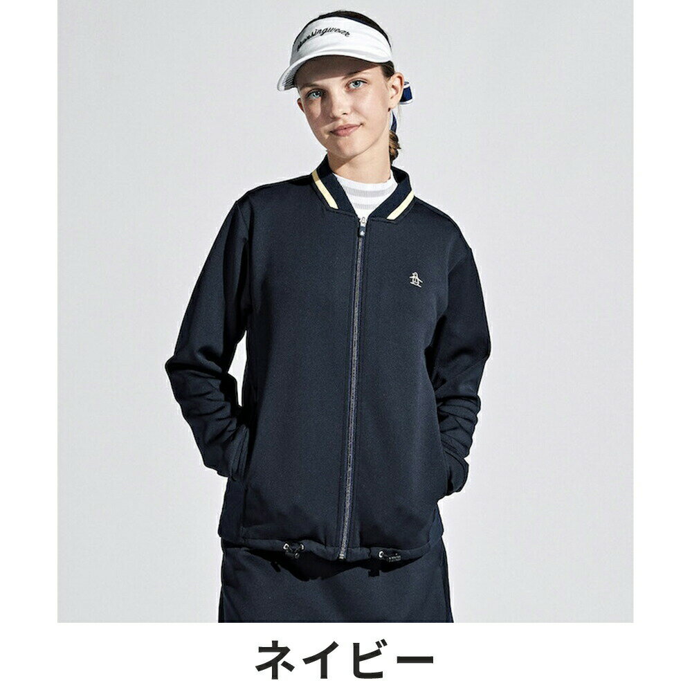 【P5倍】【セール】Munsingwear マンシングウェア レディース ゴルフウェア カットソー ダンボールニットポンチハイブリッドカットソー MGWXJL50 24SS 春夏 ストレッチ 高級感 ペンギンロゴ フィット感 ポリエステル ポリウレタン ネイビー パープル ホワイト