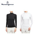 【P3倍】【セール】Munsingwear マンシングウェア レディース ゴルフウェア シャツ サンスクリーンハイネック長袖アンダーシャツ MGWXJM01 24SS 春夏 吸汗速乾 ストレッチ UV CUT UPF50 SUNSCREEN 遮熱 クーリング効果 ポリエステル ポリウレタン