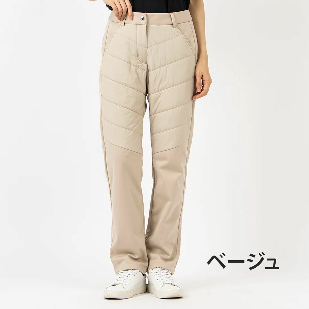【セール 20%OFF】 Munsingwear マンシングウェア レディース ゴルフウェア パンツ ハイブリッド中わたパンツ MG4FLP25L 24FW 秋冬