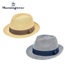 【セール 10%OFF】 Munsingwear マンシングウェア メンズ ゴルフ 帽子 ハット PPブレード編み 中折れハット MG5SCP72M 25SS ...