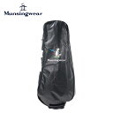 【10%OFF】Munsingwear マンシングウェア メンズ ゴルフ キャディバッグカバー トラベルカバー MG5SBZ70M 25SS 春夏 配送用 上部左右ポケット 窓ポケット付属 グリーンキーパー 10型キャディバッグまで対応 ブラック(4)