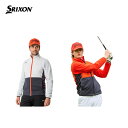 【セール】SRIXON スリクソン メンズ ゴルフ ブルゾン HEAT NAVI プレイアウター RGMWJK04 23FW 秋冬 HEAT NAVI 蓄熱保温 MOTION 3D ストレッチフリース切替 ロゴグラフィック グレー2 オレンジ